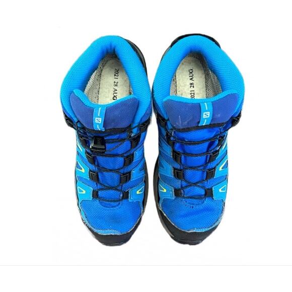 Salomon Kids' X-Ultra Mid Gore-Tex Unisex Hiking Shoes Youth Size 5 Blue - Picture 7 of 8